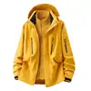 Chaqueta de Montañismo a Prueba de Viento e Impermeable para Pareja con Relleno Desmontable (Forro polar) Forro, Tres en Uno 0.05kg Juego de Piezas