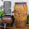 Filtro Paisajismo Juego Completo de Adornos Cerámicos para Estanques de Peces Maceta de Cerámica Tanque de Peces Antiguo Agua Circulante Piscicultura Agua Corriente Cascada