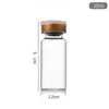 Vial Botella de Muestra de Laboratorio Transparente Marrón Botella para Reactivos Botella de Vidrio con Rosca Botella para Liofilización Botella Pequeña para Medicamentos Botella para Sub-Embotellado