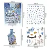 Série Restauração de Relíquias Culturais de Porcelana Azul e Branca Adesivos para Paisagismo Adesivos para Paisagem em Miniatura Adesivos DIY Adesivos para Descompressão de Animais de Estimação Adesivos para Caderno do Estudante