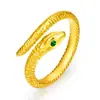 Anillo de serpiente diseño de nicho femenino temperamento de lujo ligero estilo libro rojo ins anillo abierto de serpiente zodiacal para novia