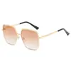 Xiaoxiangxiang 2024 Nuevo Suministro Directo de Fábrica gafas de sol metálicas personalidad europea y americana gafas de sol irregulares para mujer combinan con todo