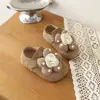 Sandálias Birkenstock Princesa Florais Doces Retrô para Meninas Primavera/Verão 2026 Novo Estilo Coreano Casual Versátil Sapatos de Couro Sapatos Individuais