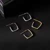 Pendientes Cuadrados Minimalistas 2026 Nuevo Estilo Popular Lujo Ligero Diseño de Nicho Pendientes de Estilo Fresco de Gama Alta
