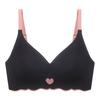Ropa interior fina sin costuras para mujer, de una pieza para senos grandes y pequeños, push-up, para senos pequeños, anti-caída, sin aros, sujetador de niña
