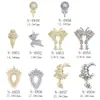 Joias de zircônia para unhas nova popular celebridade da internet laço decorações de unhas pirulito de pérola broca de unha de veado