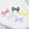 Plástico Acrílico Transparente Estrellado Cielo Estrellado 24*33 con Agujero Lazo Joyería DIY Cadena de Teléfono Móvil Colgante Accesorios