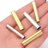 Relleno de Oro de 14K Personalizado Tubo Curvo Brillante Tubo Redondo Largo Brillante Accesorios para Joyería Pulsera DIY Accesorios para Pulsera Material