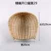 Cesta de produtos trançados de bambu artesanal produtos trançados de bambu decoração criativa casa pá de lixo bandeja pequena placa de bambu para casa redonda