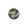 Broche Geométrico Estilo Europeo y Americano con Accesorios de Aleación Esmaltada, Insignia de Decoración de Ropa y Bolsos con Forma de Corazón y Letra Inglesa