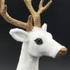Simulación Ciervo Sika Hogar Pequeños Adornos Peluche Ciervo Blanco Ciervo de Navidad Muñeco Modelo Animal Alce Decoraciones Festivas