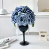 Rosas Artificiais, Arranjos de Flores de Mesa de Jantar de Luxo Leve de Alta Qualidade, Enfeites Decorativos, Flores Artificiais, Buquês, Arranjos Florais, Entrega Transfronteiriça