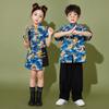 Traje infantil de 1º de junho Estilo chinês Antigo Hanfu Meninos Guoxue Tang Terno Traje de torcida para pais e filhos para meninas