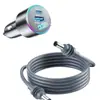 Novo Carregador de Carro em Liga de Alumínio 120W Três-em-Um Super Rápido Adequado para Carregador de Carro Apple Android