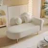 Chaise longa com armazenamento atualizada para espaços pequenos, poltrona reclinável estilo europeu para quarto, área de descanso de mini loja de roupas, chaise de um lugar