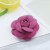 Acessórios para cabelo de flor de camélia de veludo dupla face, anel de cabelo, decorações para chapéus, sapatos e chapéus, acessórios DIY, fabricantes de botões, atacado