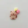 Juguetes de Comida de Dibujos Animados, Conos de Pan, Animalitos, Accesorios de Resina con Pegamento de Crema para Manualidades, Pasadores para el Cabello, Fundas para Teléfonos Móviles, Pegatinas para Vasos de Agua