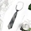 Estilo Japonés jk Corbata Mujer Talla Única Perezoso Preppy Estilo Camisa Uniforme Accesorios Uniforme Estudiante Cuadros Pareja Masculina Mismo Estilo