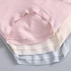 Ropa interior de algodón puro para mujer, bragas transpirables de cintura alta de verano, clásicas, de color sólido, elásticas, cómodas, con entrepierna bacteriostática.