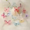 Accesorios de Mariposa de Doble Capa Simulada DIY Hechos a Mano Estéreo Mariposa Pequeña Decoraciones para Ropa Tela Accesorios de Mariposa Simulada
