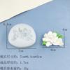 Molde de Silicona Gardenia Grado Alimenticio Molinillo de Chocolate Herramientas para Hornear Yeso de Aromaterapia Película Hecha a Mano Molde