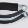 Abrazadera de Manguera Tipo R de Acero Inoxidable 304 con Tira Adhesiva, Abrazadera de Tubería Amortiguadora, Clip de Fijación de Goma, Aro de Alambre