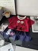 Set de Muñeca de Algodón Puro Ropa de Verano para Niños con Estampado 3D Pantalones Cortos de Bebé Holgados Antibacterianos Ropa de Clase A para Bebés