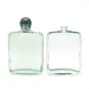 Botella de Vidrio para Perfume Tapa Acrílica Verde Lujo Se Puede Imprimir Logo Bayoneta Botella de Perfume Transparente