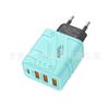 Cargador de viento mecha enchufe de carga multipuerto 5V2A es adecuado para teléfono móvil Apple Android 3usb 1pd cargador