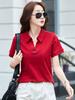 82376 Camiseta de Algodão Feminina Manga Curta Vestido Novo de Verão Estilo Coreano Tendência Solta Combina com Tudo Gola Redonda Manga Curta Camiseta Ins