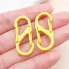 Hebilla Doble en Forma de S Pintada de Aleación de Zinc Multicolor 33x14mm Accesorios para Hebilla de Bolso Antirrobo DIY para Muñecas