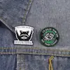 Novo Broche de Acessório Criativo com Desenho de Guaxinim da Amazon Decoração Redonda Geométrica Emblema de Metal