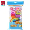 Deli 12 colores 24 colores 36 colores bolsa arcilla ultraligera niños jardín de infantes hecho a mano DIY set de barro de color Venta al por mayor