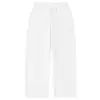 Calça de Moletom Reta para Homem, Forrada com Lã, Tecido de Terry, Cor Sólida, Levemente Elástica, Cintura Média, Calça Longa, Direto da Fábrica, em Estoque