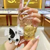 Pingente Gato da Sorte em Ouro Puro 999, Riqueza Diária, Chaveiro de Ouro da Montanha Putuo, Pequenos Presentes Atacado para Empresas
