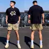 Camiseta de Manga Corta con Estampado de Gato de Diseño de Marca de Moda para Hombre, Verano Hip-Hop Holgada Talla Grande Algodón Puro Pareja Top de Media Manga