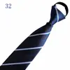 Venta al por mayor del fabricante Corbatas Rojas con Cremallera para Hombres y Mujeres, Vestimenta Formal de Negocios para Novio, Boda Estilo Coreano Corbata Rayada Perezosa Sin Corbata