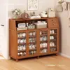 Zapatero para uso doméstico, multicapa, elegante y a prueba de polvo, adecuado para entradas, pasillos y espacios pequeños, ideal para apartamentos de alquiler