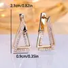 Pendientes Triangulares Asimétricos de Nicho Elegantes Ins Pendientes Geométricos de Alta Gama Pendientes Versátiles para Ropa de Trabajo Estilo Popular