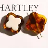 Parche Bordado de Trébol de Cuatro Hojas de Color Contrastante Retro Elegante Accesorios para Diadema Pasador Flor de Zapato Aretes