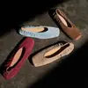Zapatos Planos de Piel de Oveja de Primera Capa con Escote Bajo para Mujer, Nuevo Estilo de Primavera, Regalo, Piel Genuina, Cómodos, Estilo Coreano, Zapatos Planos de Escote Bajo para Mujer