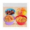 Grado Alimenticio Venta al por Mayor Cocina Redonda Vasitos para Pastel Herramientas para Hornear Resistentes al Calor Vasitos para Muffins Moldes para Pastel Resistentes a Altas Temperaturas