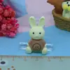 Urso sorridente Coelho sorridente Acessórios de resina DIY Acessórios para presilha de cola creme Acessórios de resina Atacado