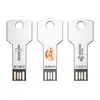 Memoria USB Metálica con Forma de Llave al por Mayor, Grabado de Logo Gratuito Personalizado, Personalización por Lotes Corporativos, Entrega Rápida de 24 Horas