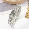 Reloj Rectangular de Lujo Transfronterizo para Mujer, Casual, Gama Alta, Temperamento, Casual y Moderno, Cuarzo, Correa de Acero, Reloj para Mujer