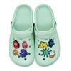 Dibujo Animado Graffiti Expresión Microorganismo DIY Zuecos Flor Zapato Hebilla Desmontable Zapatos de Jardín para Niños Hebilla Decorativa Venta al por Mayor