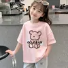 Playeras y Camisetas Interiores para Niños, 100% Algodón Puro, Ropa de Verano para Niñas, Camisetas de Manga Corta con Dibujos Animados para Bebés, Estilo Nuevo