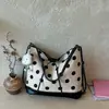 Bolso Cubo de Lunares para Mujer 2026 Nuevo de Moda Bolso de un Solo Hombro para Debajo del Brazo Bolso de Mano Versátil y de Moda para el Uso Diario y el Viaje