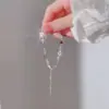Pulsera de Amor para Mujer Diseño de Nicho Simple Estilo Ins Avanzado Personalidad Lujo Ligero Joyería para Estudiante Novia una generación de cabello