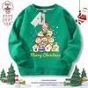 Sudadera para Niñas con Temática Navideña, Sudadera con Capucha Gruesa de Invierno para Niños con Forro de Polar